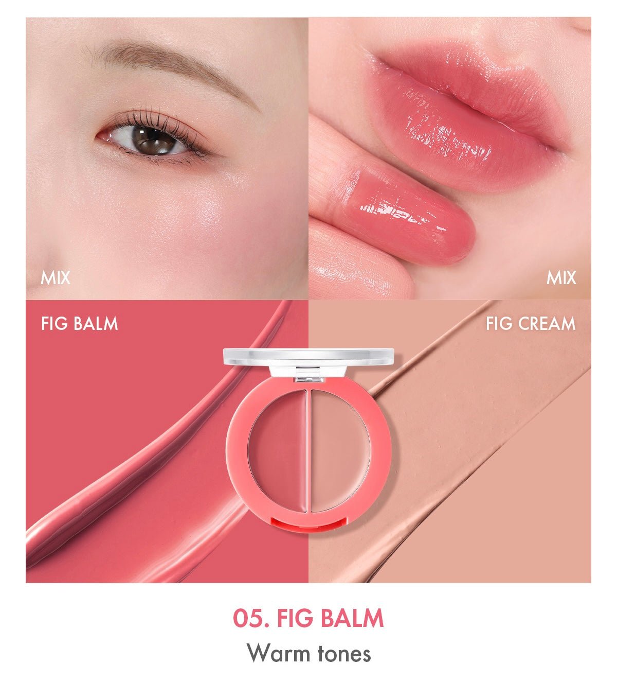AMUSE Lip & Cheek Healthy Balm 3g (5 Colors) - JOSEPH BEAUTY