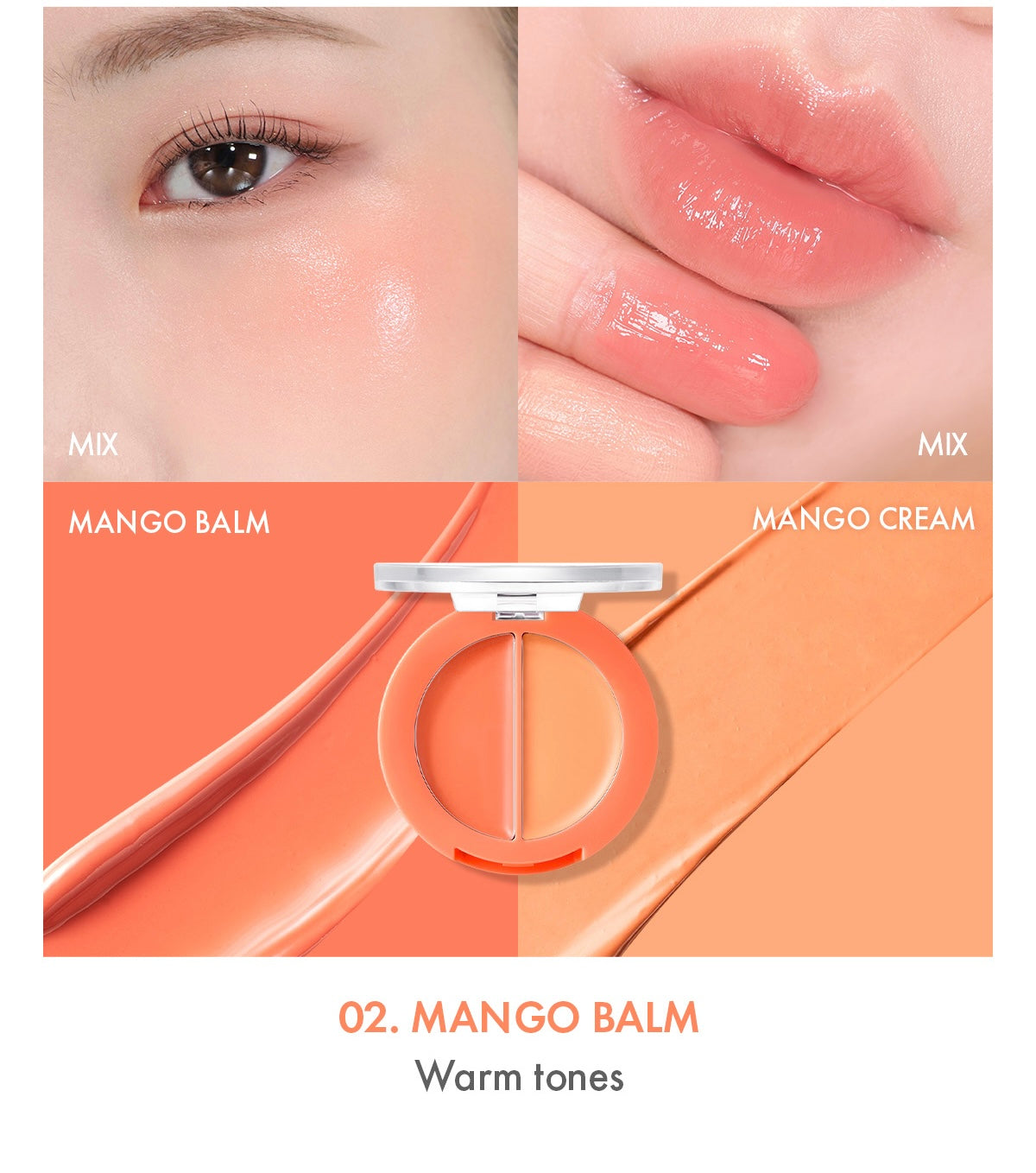 AMUSE Lip & Cheek Healthy Balm 3g (5 Colors)
