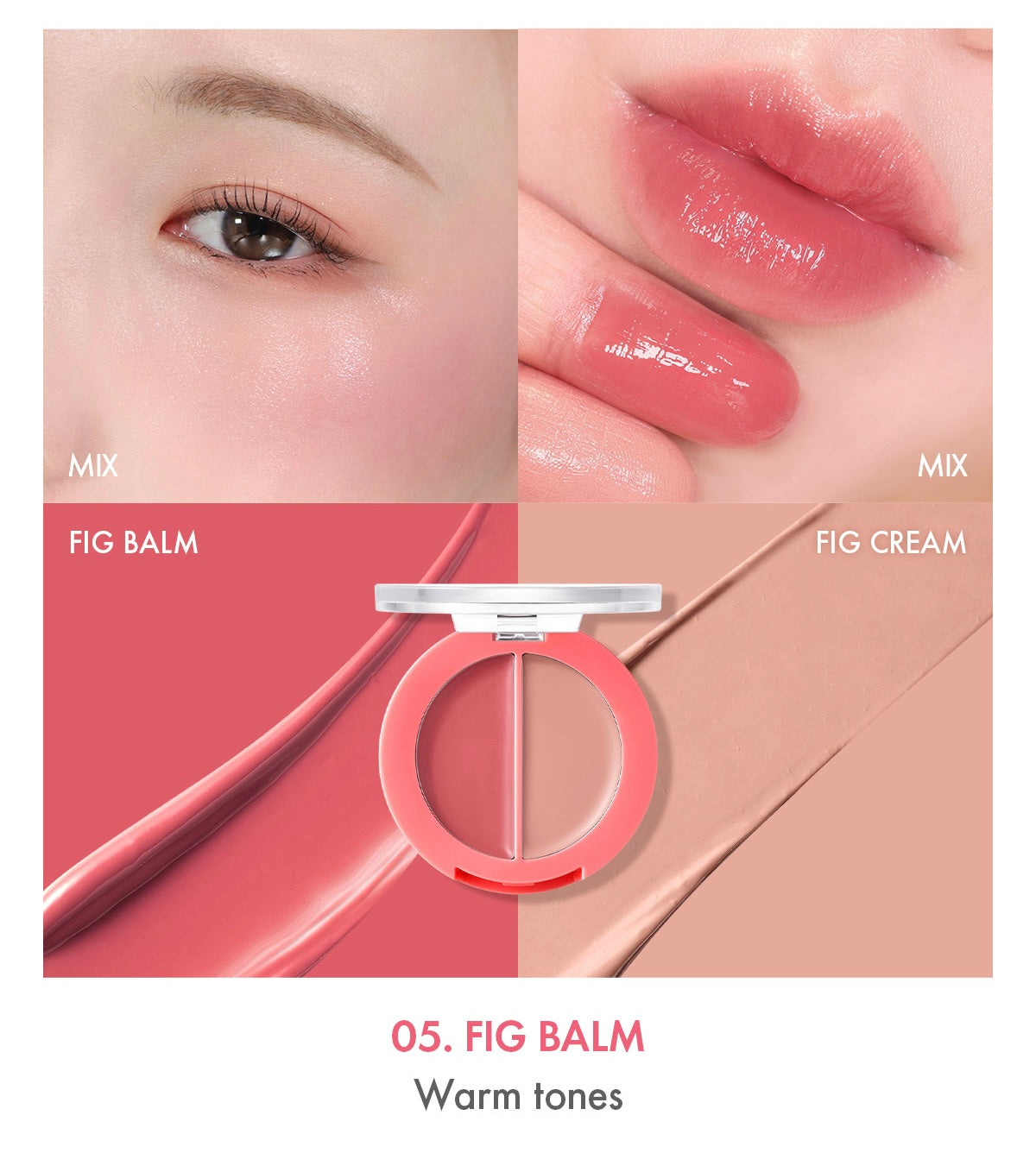 AMUSE Lip & Cheek Healthy Balm 3g (5 Colors)