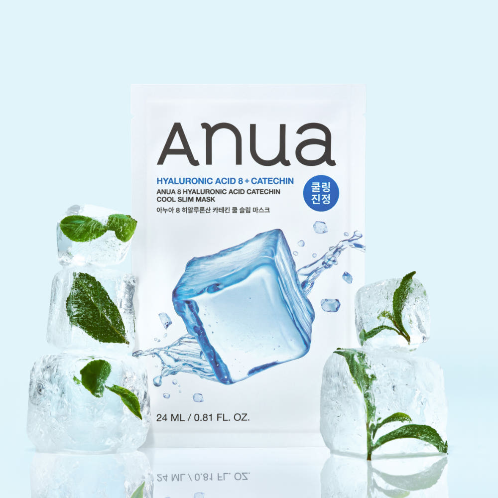 Anua 8 Hyaluronic Acid Catechin Cool Slim Mask 24ml X 10ea