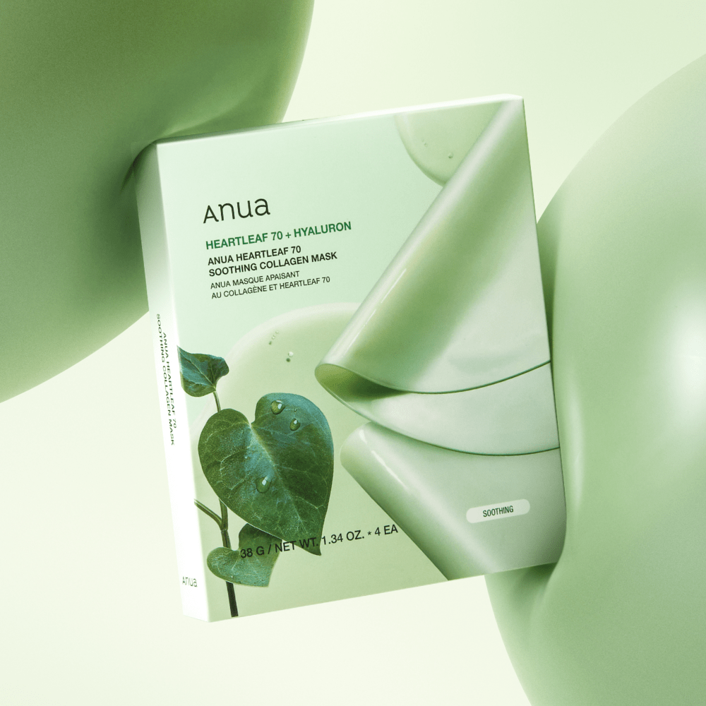 ANUA Heartleaf 70 Soothing Collagen Mask 38g X 4ea - JOSEPH BEAUTY