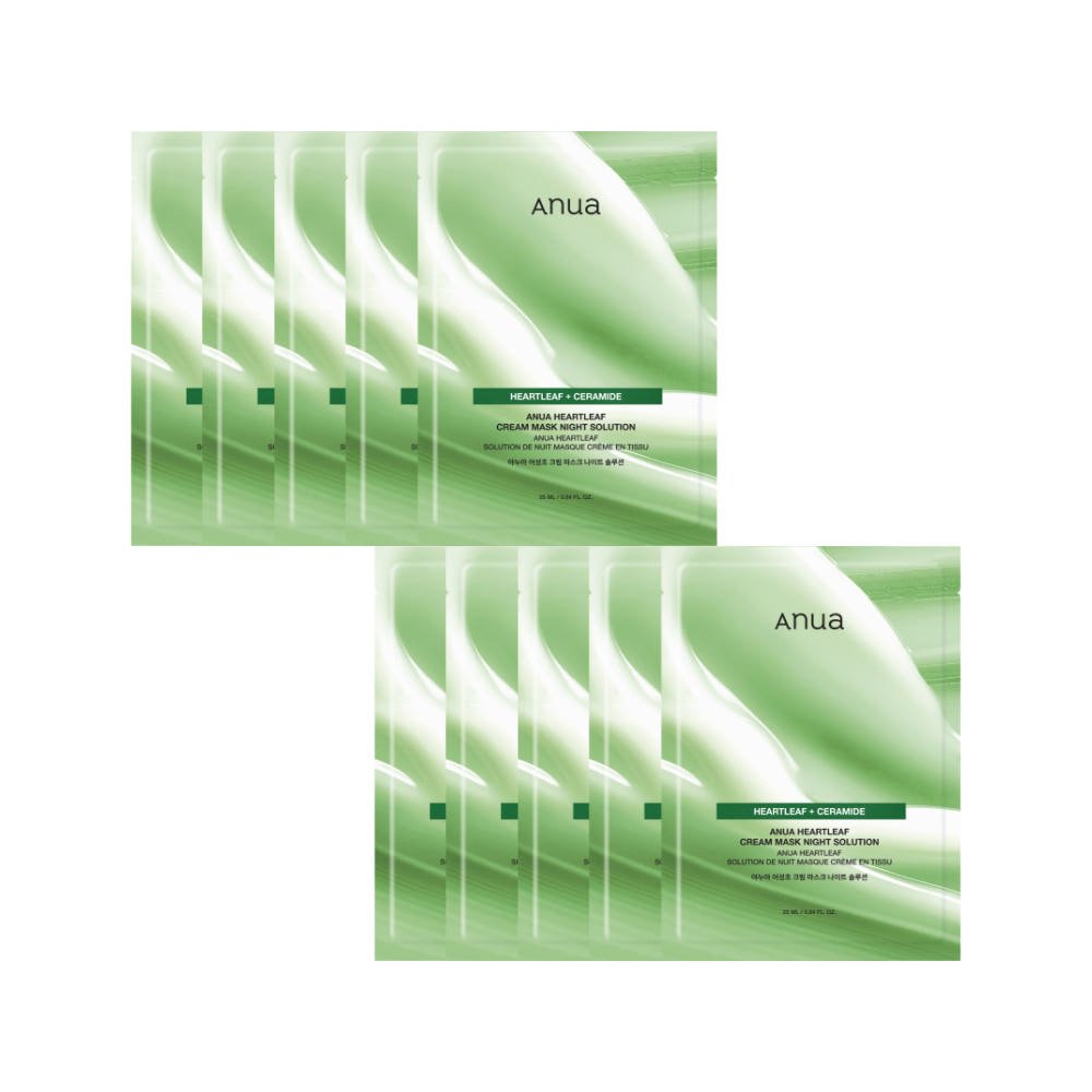 Anua Heartleaf Cream Mask Night Solution 25ml X 10ea - JOSEPH BEAUTY