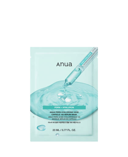 Anua PDRN Hyaluronic Acid Capsule 100 Serum Mask Sheet 23ml*10ea