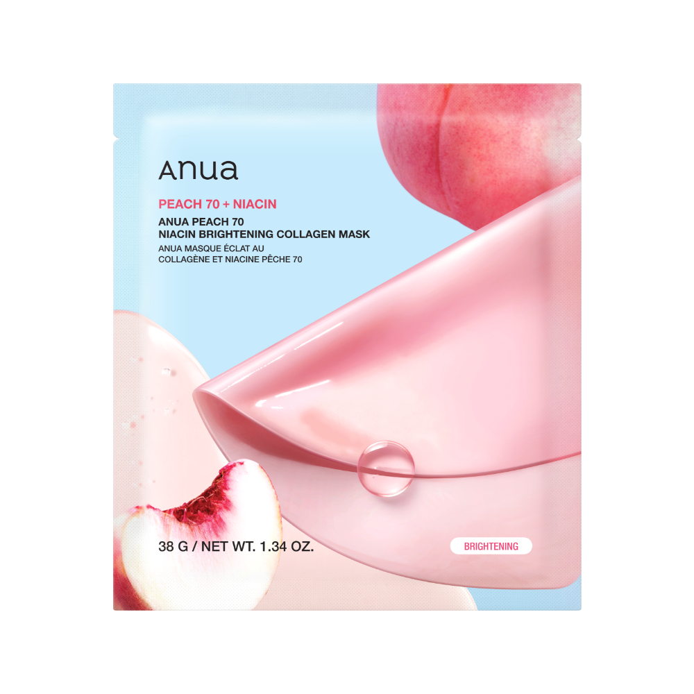 Anua Peach 70 Niacin Serum Mask 38g X 4ea