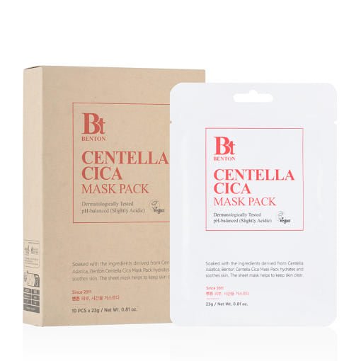 Benton Centella Cica Mask Pack 23g x 10ea - JOSEPH BEAUTY