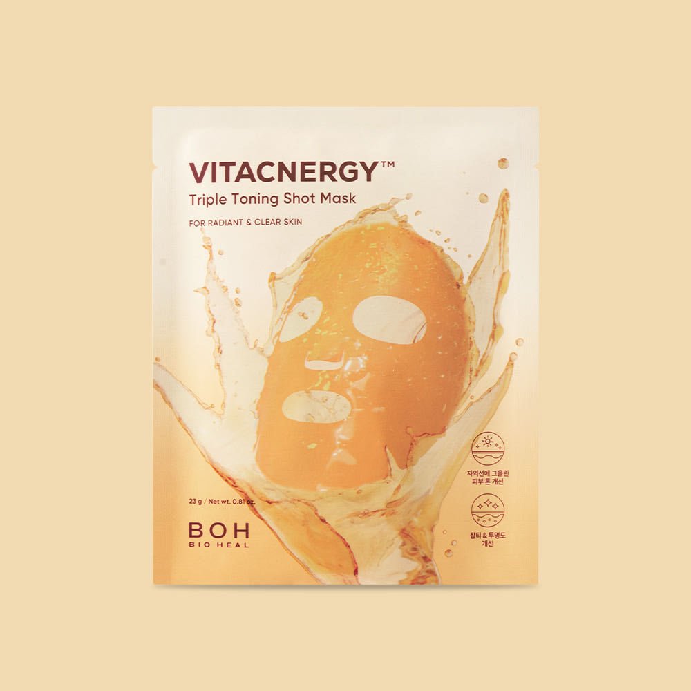 [BIO HEAL BOH] VITACNERGY Triple Toning Shot Mask 23g X (4+1)ea - JOSEPH BEAUTY