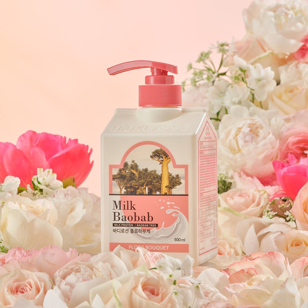 BIOKLASSE MILK BAOBAB Body Lotion 500ml Flora Bouquet - JOSEPH BEAUTY