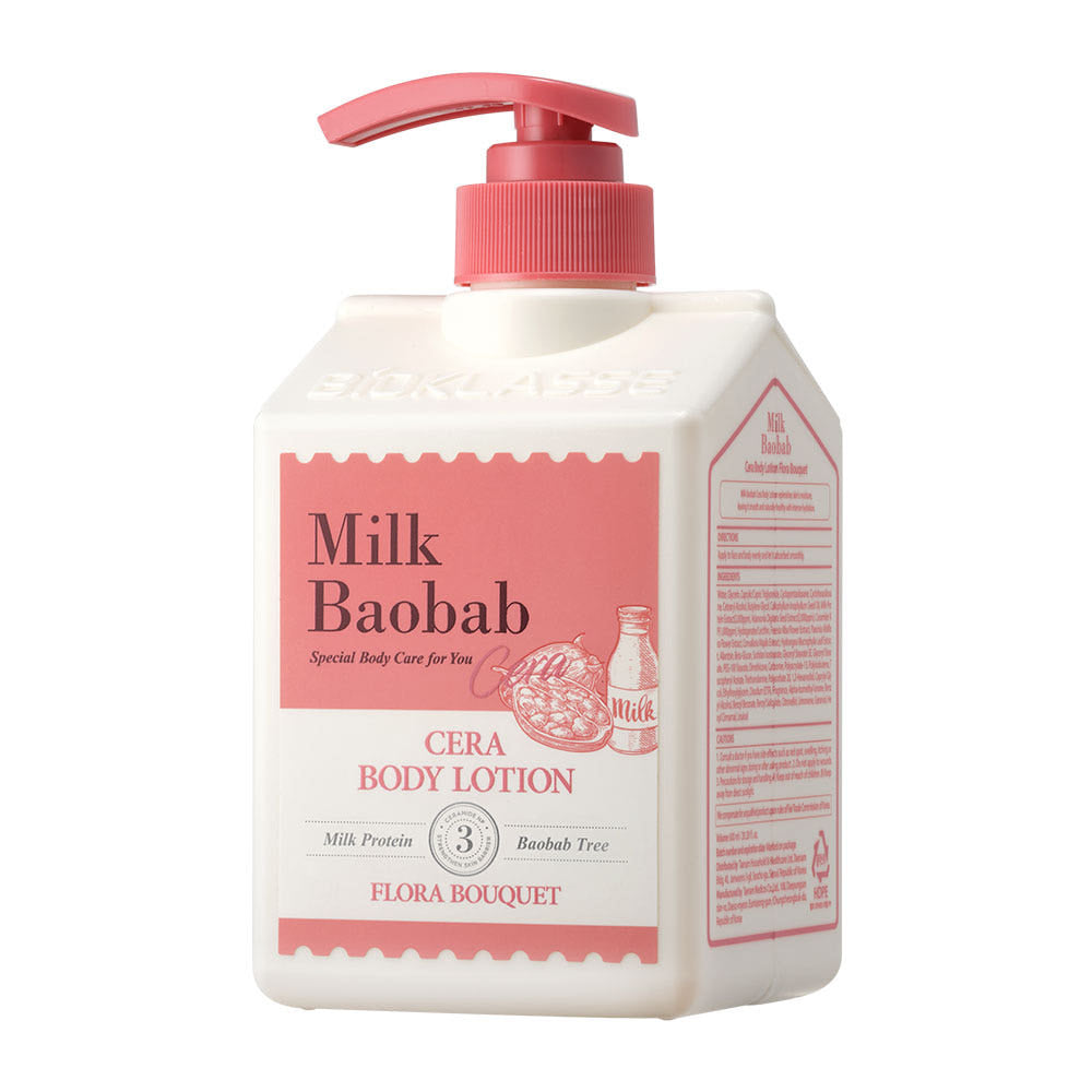 BIOKLASSE MILK BAOBAB CERA Body Lotion 600ml #Flora Bouquet
