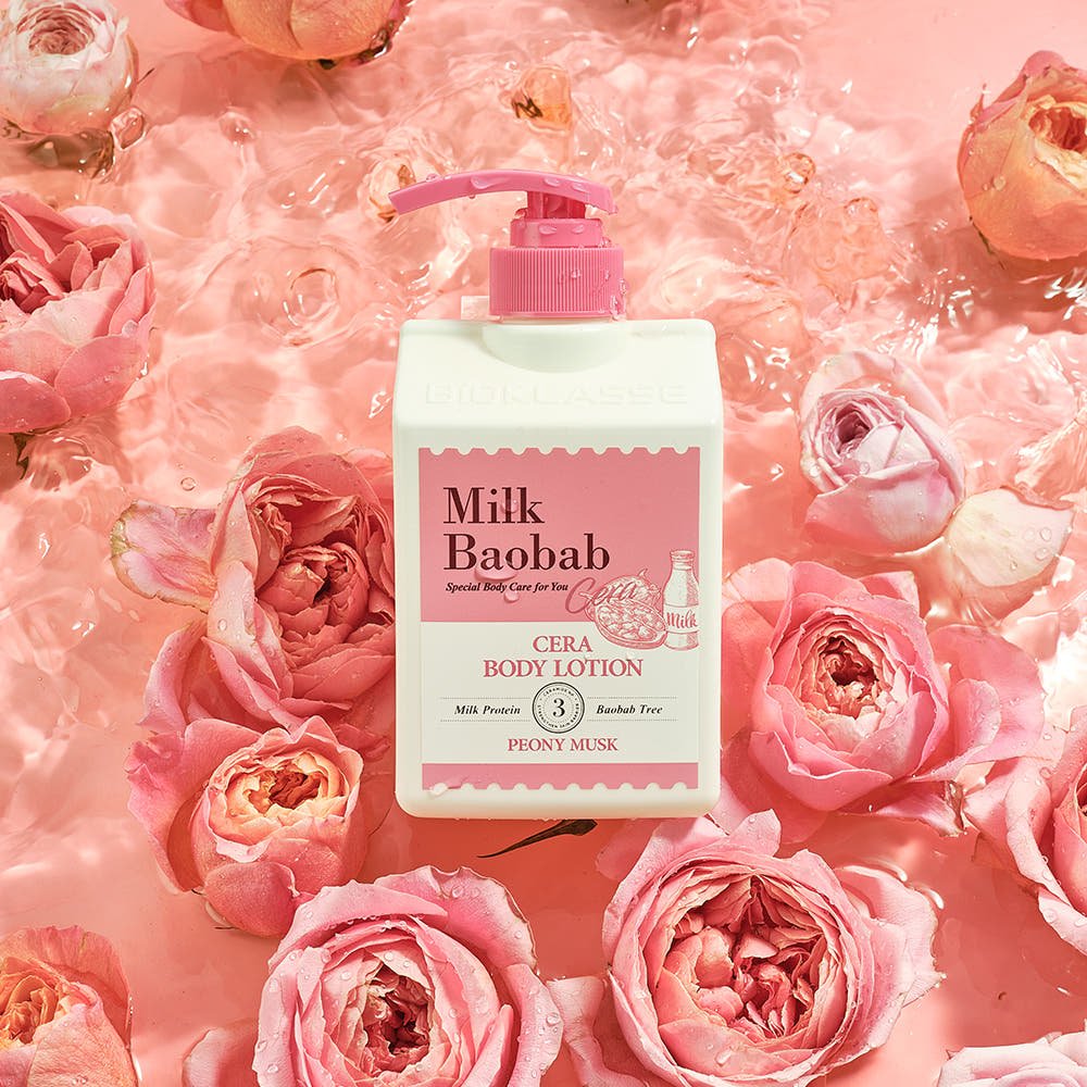 BIOKLASSE MILK BAOBAB CERA Body Lotion 600ml Peony Musk - JOSEPH BEAUTY