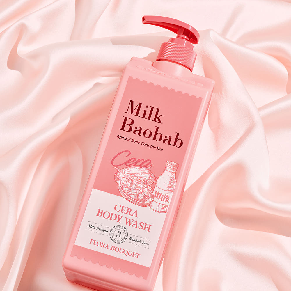BIOKLASSE MILK BAOBAB CERA Body Wash 1200ml #Flora Bouquet