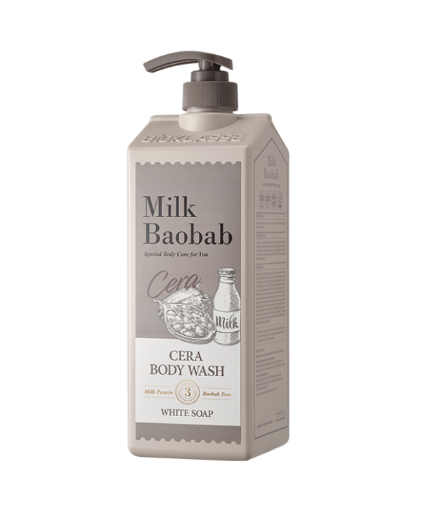 BIOKLASSE MILK BAOBAB CERA Body Wash 1200ml #White Soap