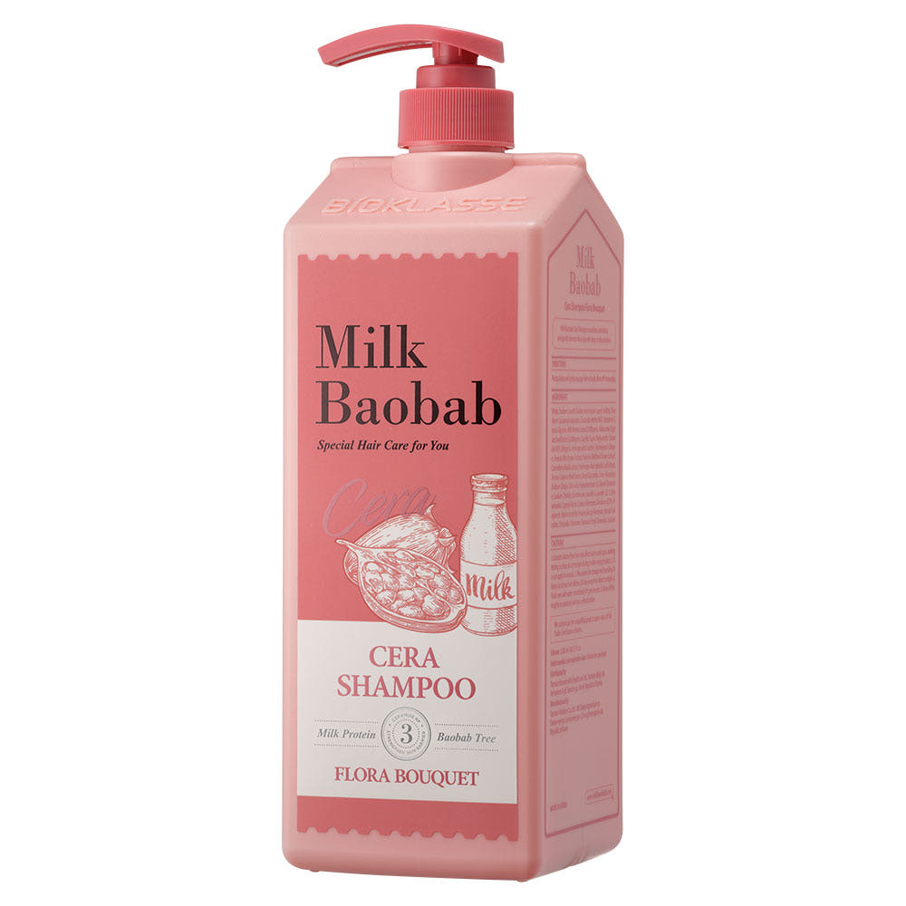 BIOKLASSE MILK BAOBAB CERA Hair Shampoo 1200ml #Flora Bouquet