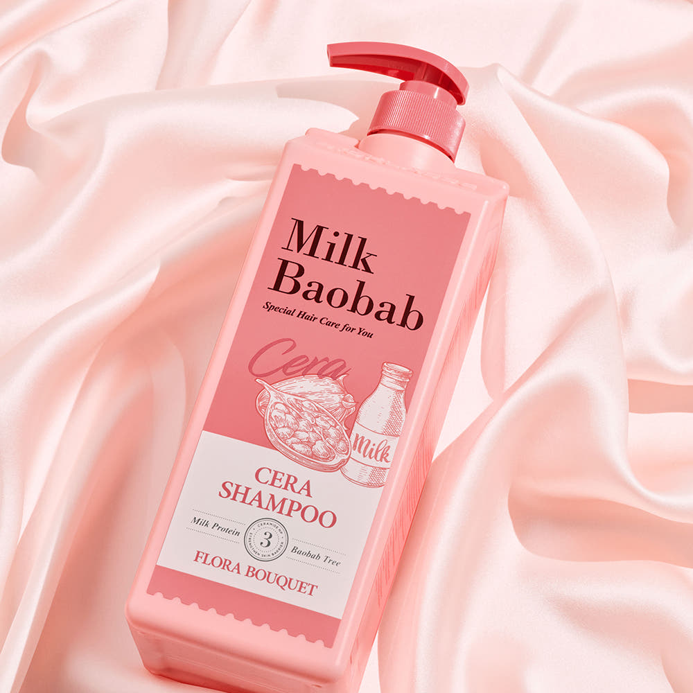 BIOKLASSE MILK BAOBAB CERA Hair Shampoo 1200ml #Flora Bouquet