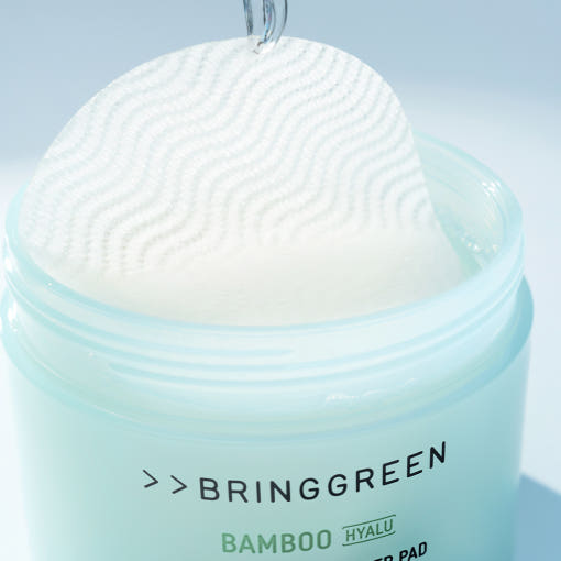 BRINGGREEN Bamboo Hyalu Water Boosting Toner Pad Set 170g/80pads + 170g/80pads(Refill)