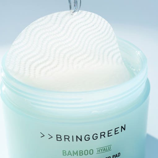 BRINGGREEN Bamboo Hyalu Water Boosting Toner Pad Set 170g/80pads + 170g/80pads(Refill) - JOSEPH BEAUTY