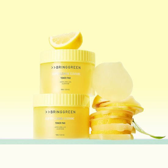 BRINGGREEN Super Lemon Glutathione Toner Pad Set 150g/90pads + 150g/90pads(Refill)