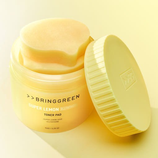 BRINGGREEN Super Lemon Glutathione Toner Pad Set 150g/90pads + 150g/90pads(Refill) - JOSEPH BEAUTY