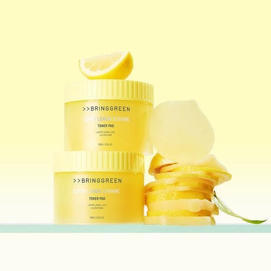 BRINGGREEN Super Lemon Glutathione Toner Pad Set 150g/90pads + 150g/90pads(Refill) - JOSEPH BEAUTY