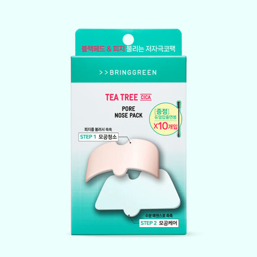 BRINGGREEN Tea Tree Cica Pore Nose Pack 5pcs