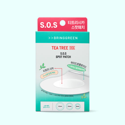 BRINGGREEN Tea Tree Cica SOS Spot Patch 100pcs(75+25)