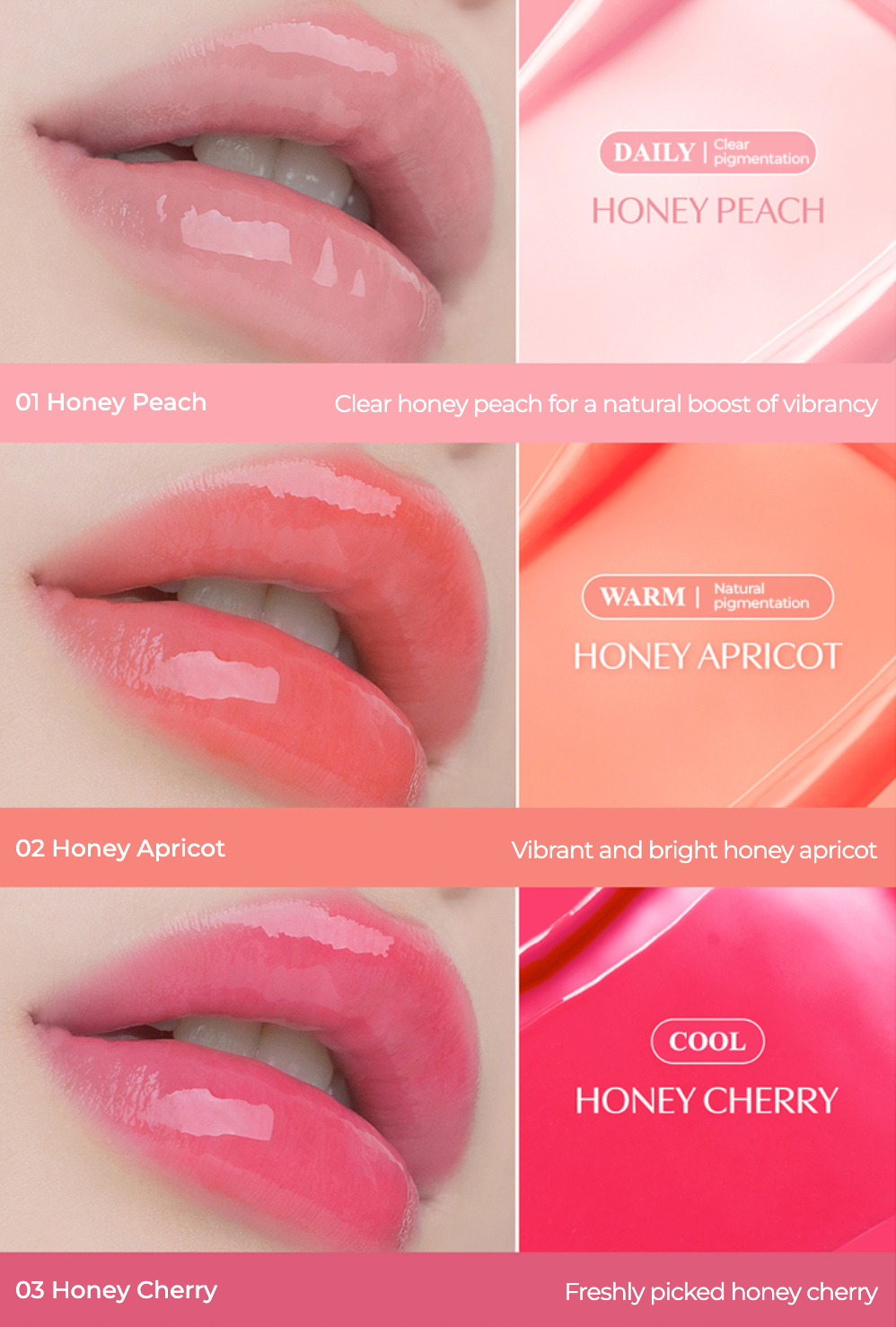 CLIO Crystal Glam Balm 3.2g (4colors)