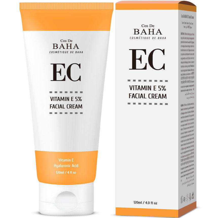 Cos De BAHA EC Tocopheryl acetate (Vitamin E) 5% with Niacinamide Facial Cream 120ml