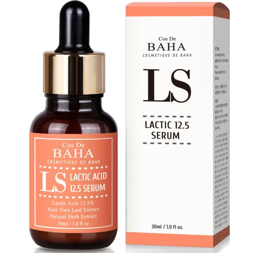 Cos De BAHA LS Lactic Acid 12.5% Face Peel Serum with HA 30ml
