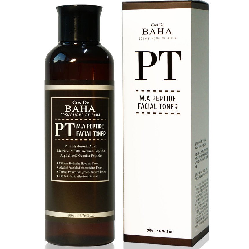 Cos De BAHA PT M.A Peptide Facial Toner (Peptide Complex Facial Toner with Matrixyl 3000 & Argireline) 200ml - JOSEPH BEAUTY