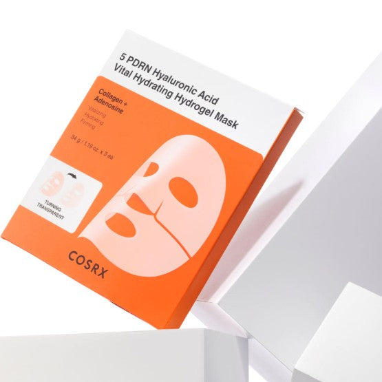 COSRX 5 PDRN Hyaluronic Acid Vital Hydrating Hydrogel Mask 34g X 3ea