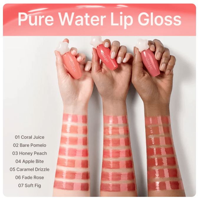 dasique Pure Water Lip Gloss 2.6g (14colors) - JOSEPH BEAUTY