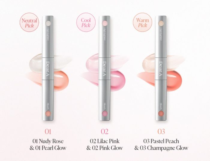 Dear.A Blush & Beam Dual Stick 3g (3colors)