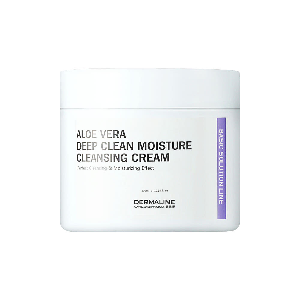 DERMALINE Aloe Vera Deep Clean Moisture Cleansing Cream 300ml