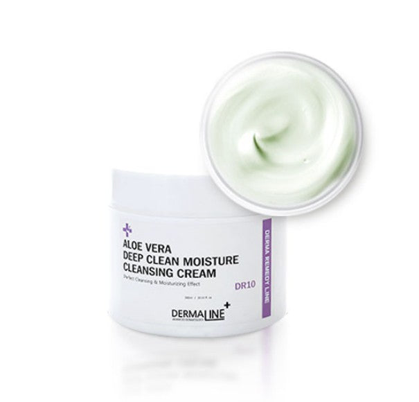 DERMALINE Aloe Vera Deep Clean Moisture Cleansing Cream 300ml