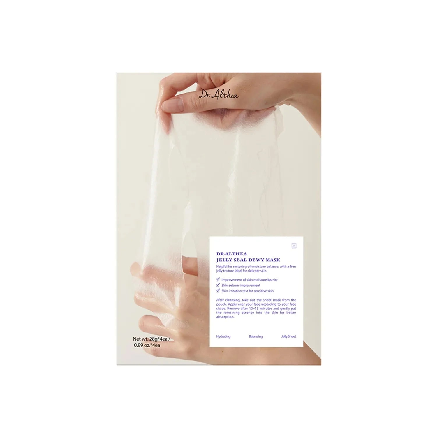 Dr.Althea Jelly Seal Dewy Mask Sheet 28g X 4ea