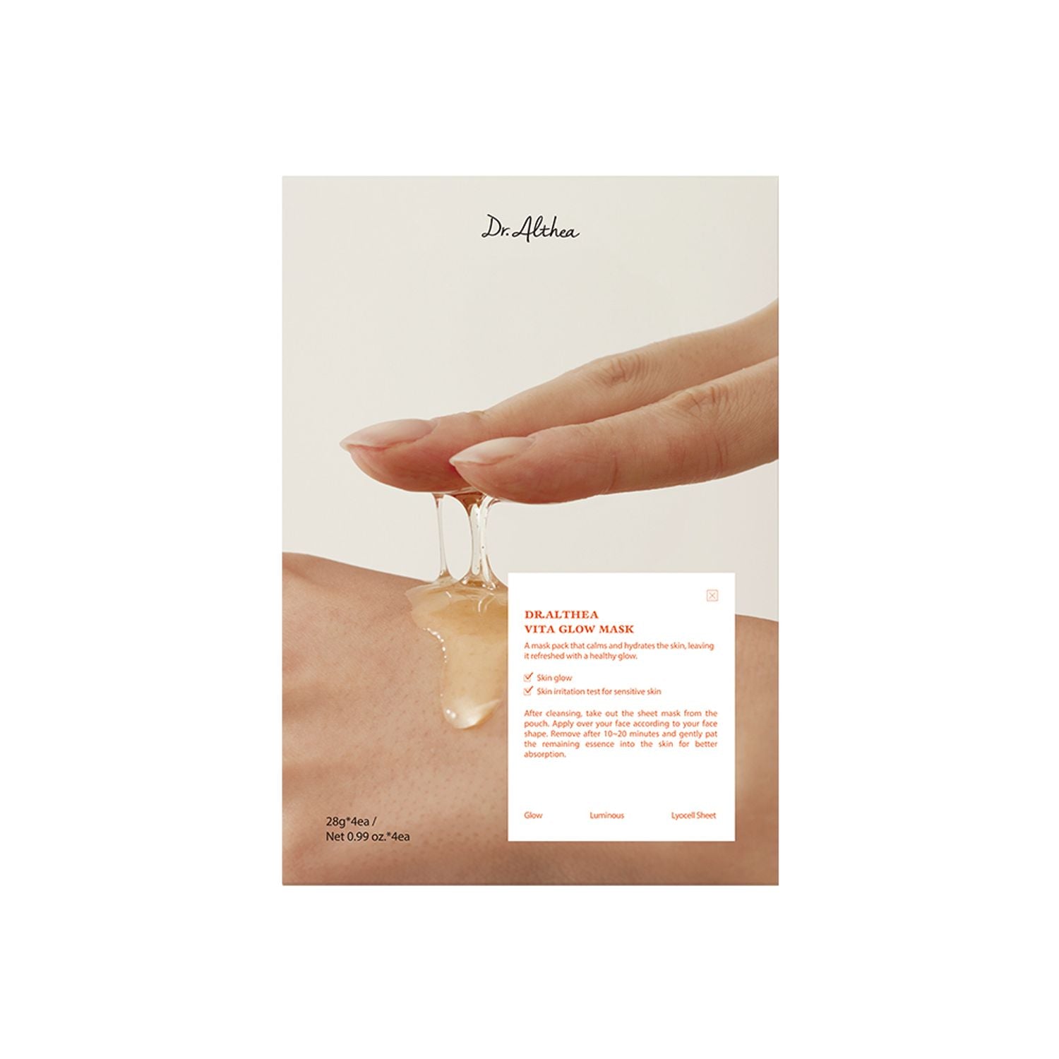 Dr.Althea Vita Glow Mask Sheet 28g X 4ea