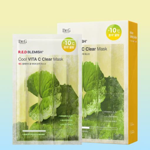 Dr.G RED BLEMISH Cool Vita C Clear Mask 30g X 10ea