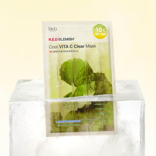Dr.G RED BLEMISH Cool Vita C Clear Mask 30g X 10ea - JOSEPH BEAUTY
