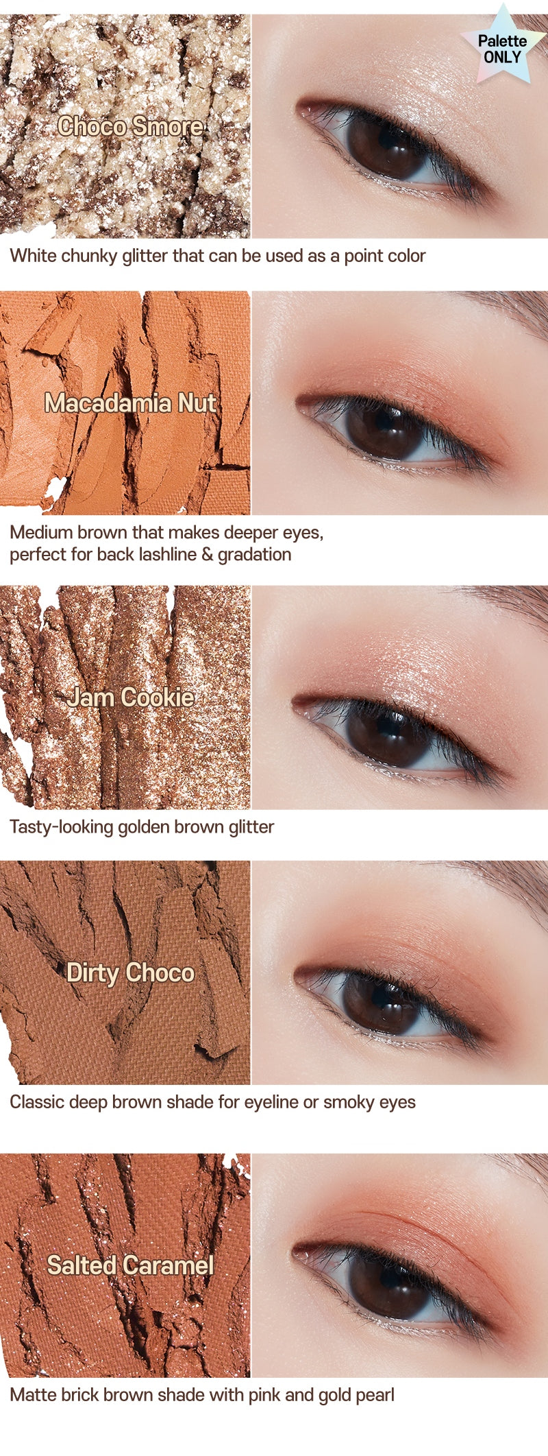 ETUDE Play Color Eyes 9-Color 7.2g #Cookie Chips