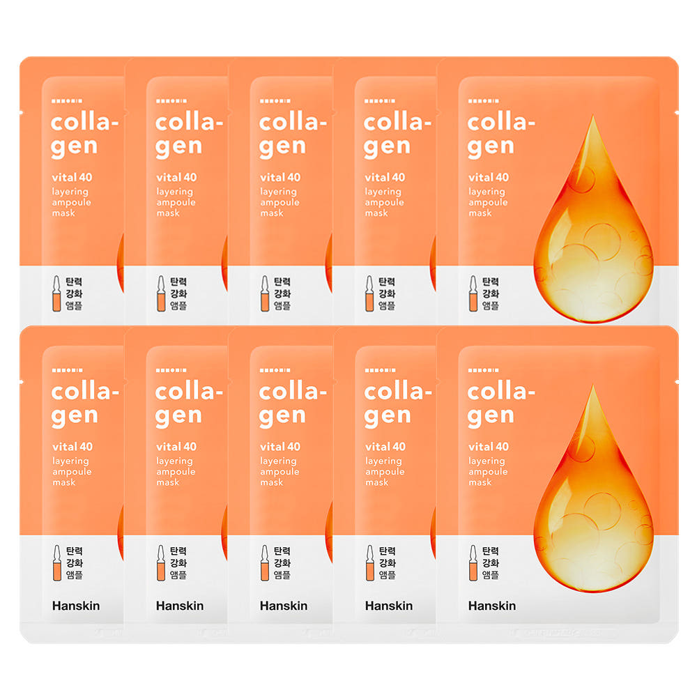 Hanskin Vital 40 Layering Ampoule Mask 21g X 10ea