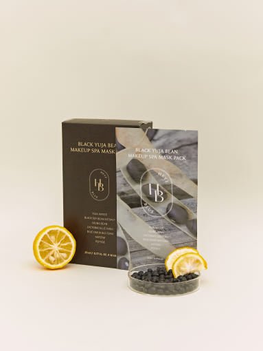 HEVEBLUE Black Yuja Bean Makeup Spa Mask Pack 23ml X 10ea - JOSEPH BEAUTY