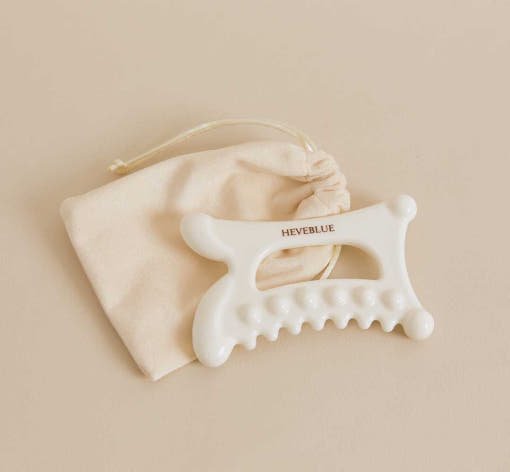 HEVEBLUE Natural White Clay Homecare Relaxing Gua Sha - JOSEPH BEAUTY