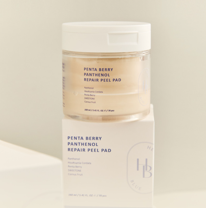 HEVEBLUE Penta Berry Panthenol Repair Peel Pad 160ml/70ea