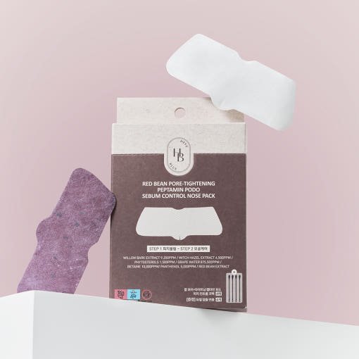 HEVEBLUE Red Bean Pore - Tightening Peptamin Podo Sebum Control Nose Pack (4sheets) - JOSEPH BEAUTY