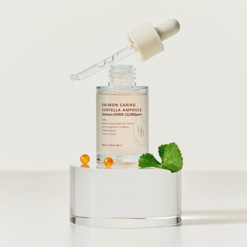 HEVEBLUE Salmon Caring Centella Ampoule 30ml - JOSEPH BEAUTY