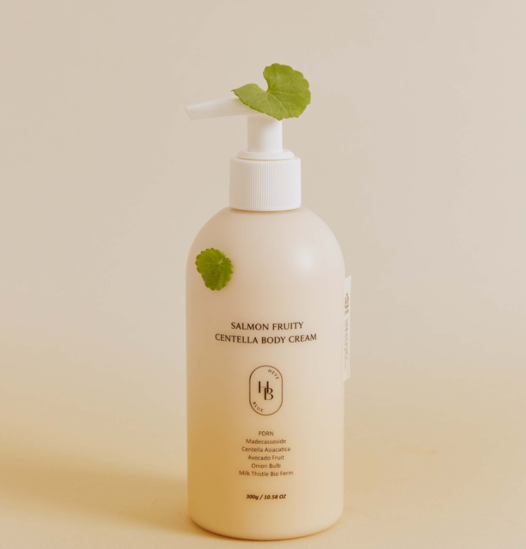 HEVEBLUE Salmon Fruity Centella Body Cream 300g