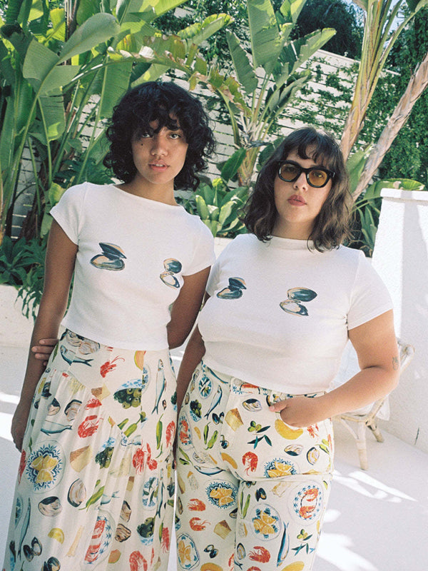 Women's graphic  fruit print Y2K short T-shirt