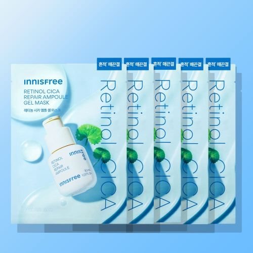 innisfree Retinol Cica Repair Ampoule Gel Mask 23ml X 5ea - JOSEPH BEAUTY