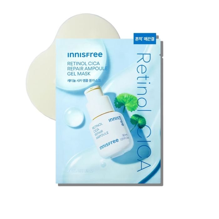 innisfree Retinol Cica Repair Ampoule Gel Mask 23ml X 5ea - JOSEPH BEAUTY
