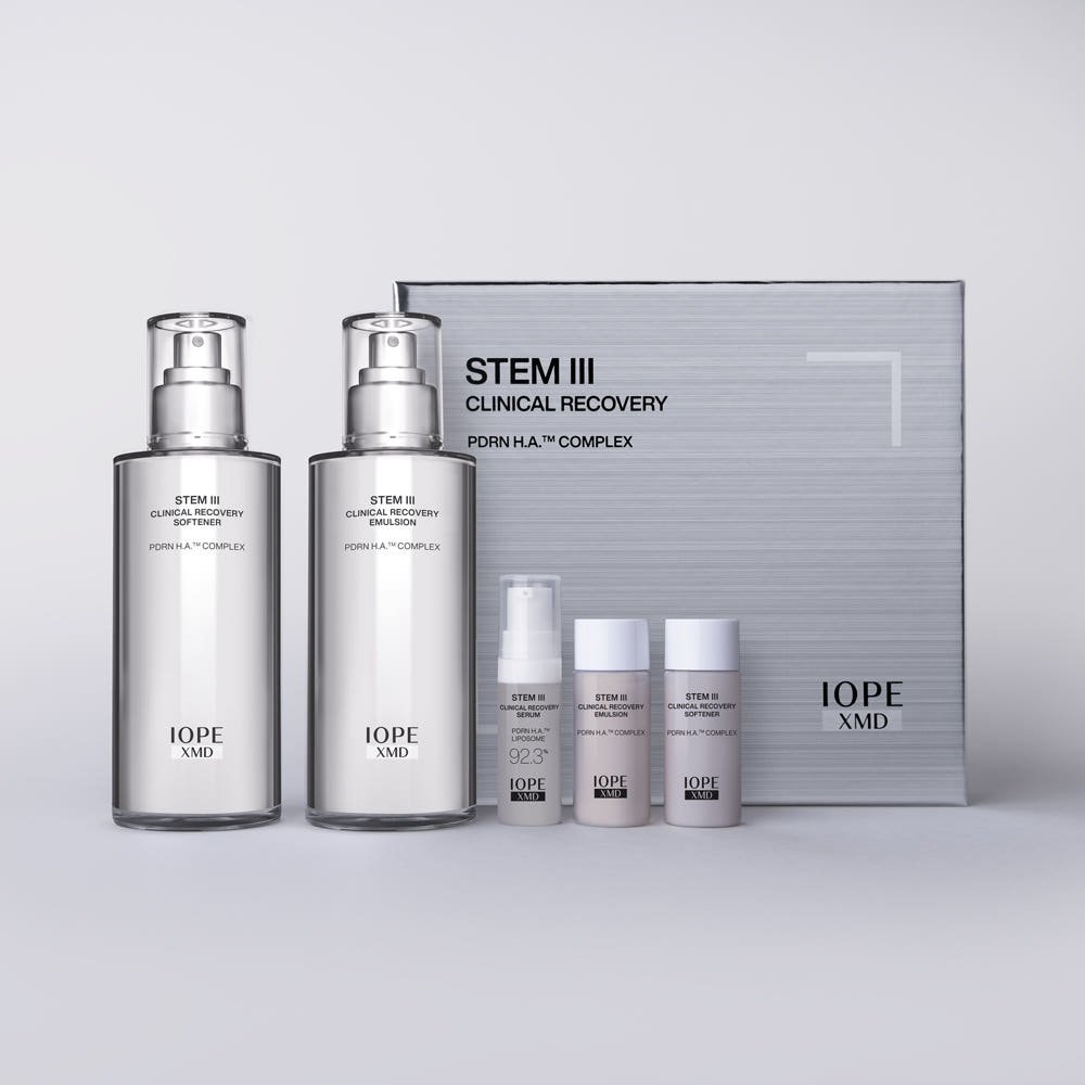 IOPE XMD STEM III Clinical Recovery Set (Softner 130ml + Emulsion