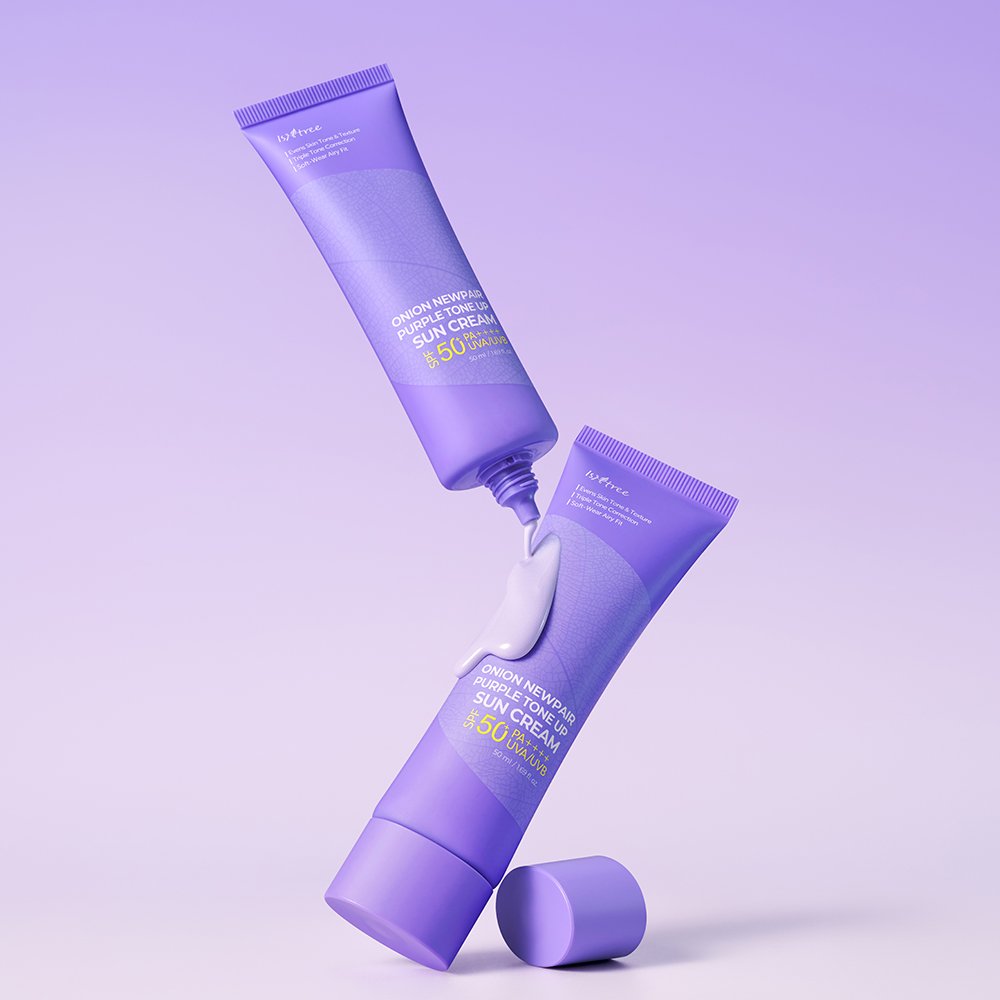 Isntree Onion Newpair Purple Tone Up Sun Cream SPF50+ PA++++ 50ml